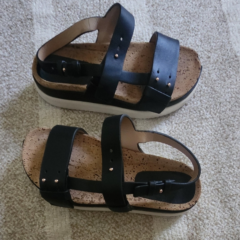Gabriela Hearst Black Leather Sandals